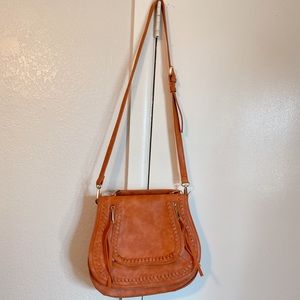 Orange saddle bag